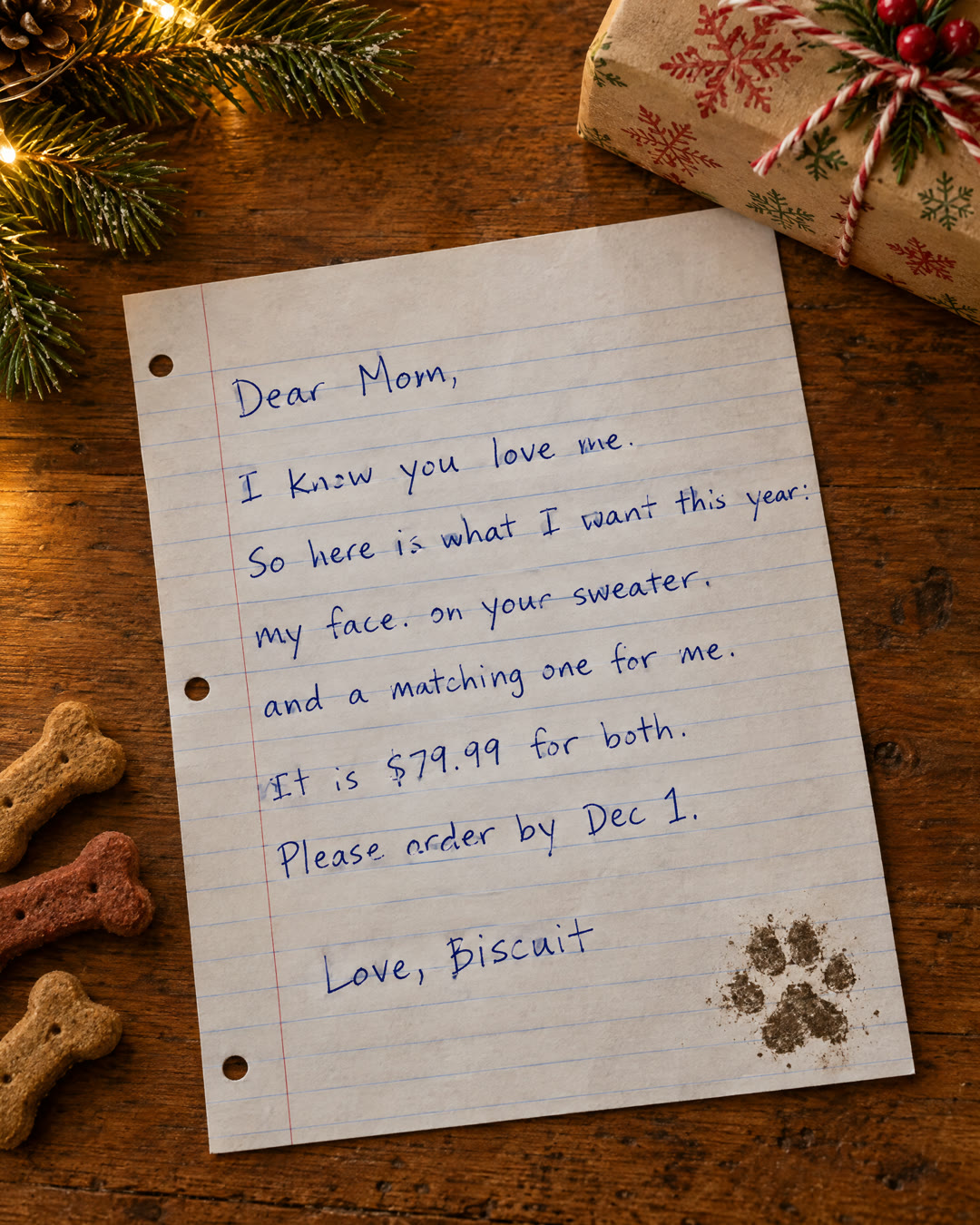 Letter-from-the-dog static ad
